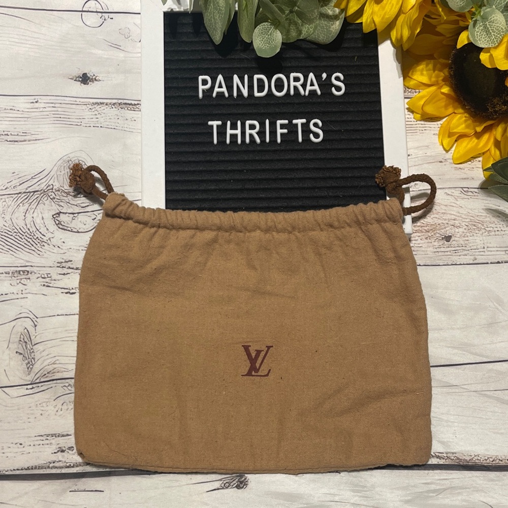 Louis Vuitton Brown Drawstring Pouch Preowned